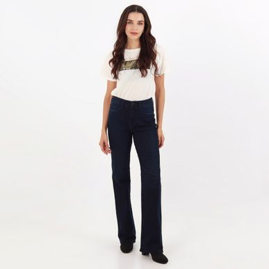 Jean Diva Tiro Medio Bota Flare
