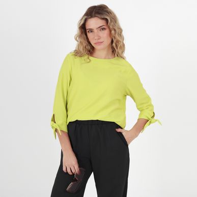 Blusa Cuello Redondo Manga 3cuartos