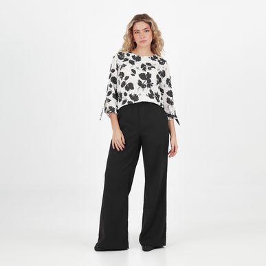 Blusa Cuello Redondo Manga 3cuartos