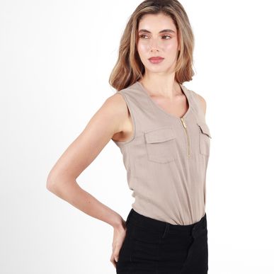 Blusa Cuello V Manga Sisa