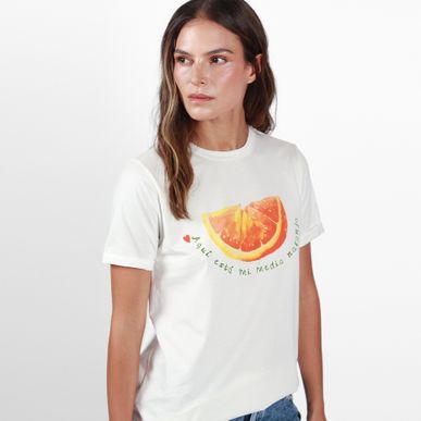 Camiseta media naranja FDS by Sacré