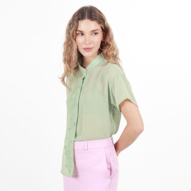 Blusa Cuello Neru Manga Corta