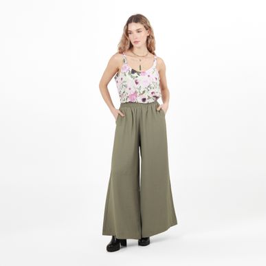 Pantalon Tipo Alto Bota Palazzo