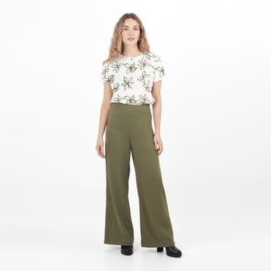 Pantalon Tiro Alto Bota Flare