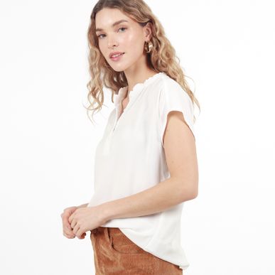 Blusa Cuello Neru Manga Corta