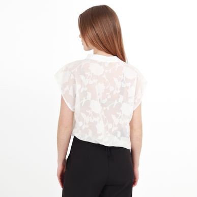 Blusa Cuello Neru Manga Corta
