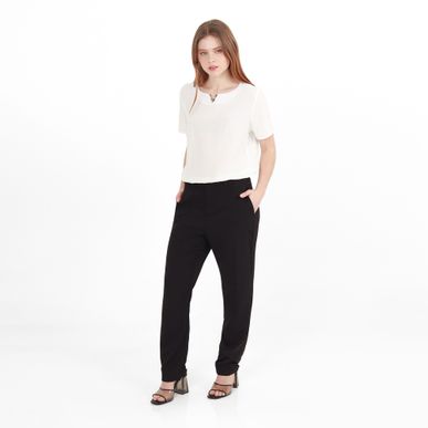 Blusa Cuello V Manga Corta