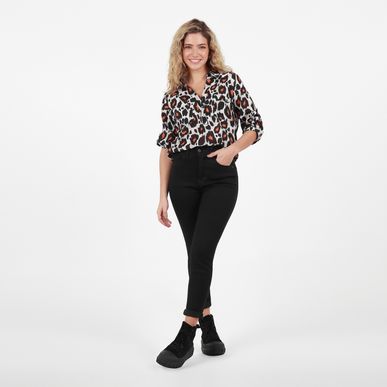 Jean Muse Tiro Medio Bota Skinny