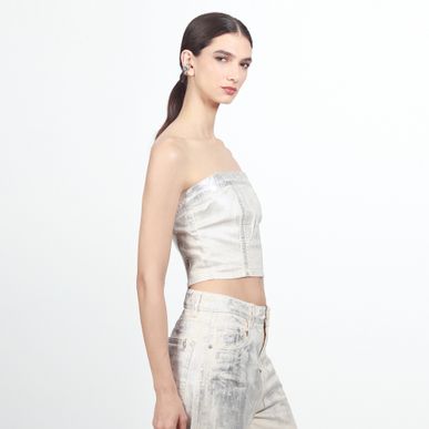 Blusa Cuello Strap Manga Sisa