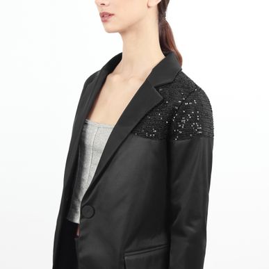 Chaqueta Blazer Detalle Hombro