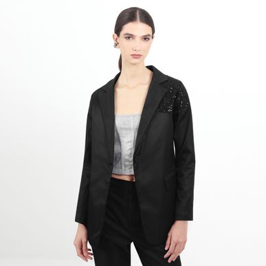 Chaqueta Blazer Detalle Hombro