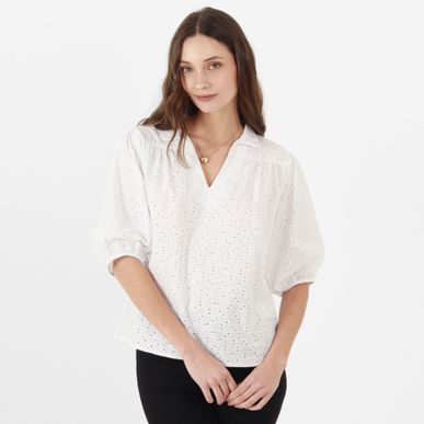 Blusa Cuello V Sport Manga 3Cuartos