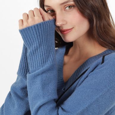 Sweater Cuello V Manga Larga