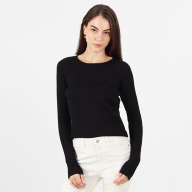 Sweater Cuello Redondo Manga Larga