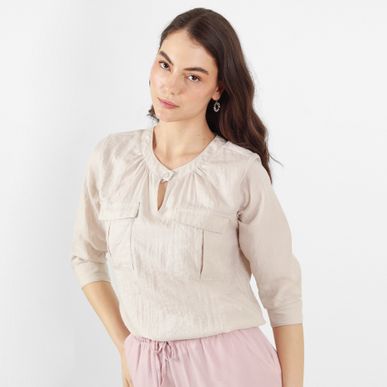 Blusa Cuello Ojal