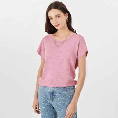 Sweater Cuello Redondo Manga Corta