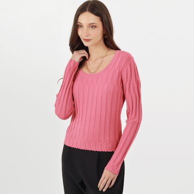 Sweater Cuello Redondo Manga Larga