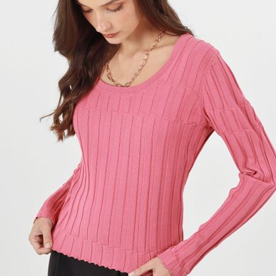 Sweater Cuello Redondo Manga Larga