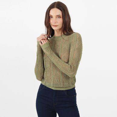Sweater Cuello Redondo Manga Larga
