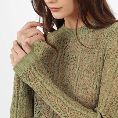 Sweater Cuello Redondo Manga Larga
