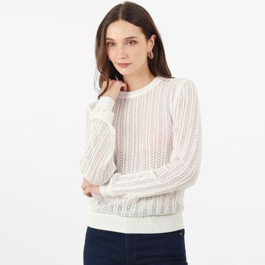 Sweater Cuello Redondo Manga Larga