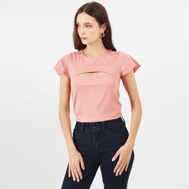 Camiseta Cuello Ojal Manga Corta