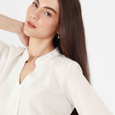 Blusa Cuello V Neru Manga 3Cuartos