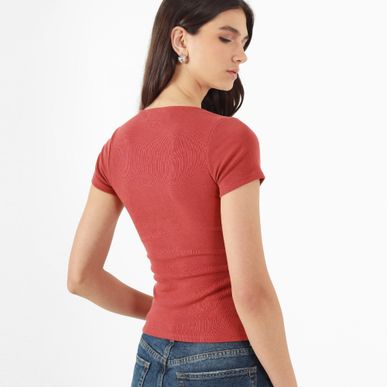 Camiseta Cuello Redondo Marga Corta
