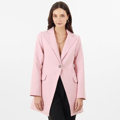 Blazer Largo Cuello Solapa