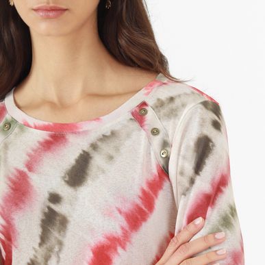 Blusa Botones Laterales Manga Larga