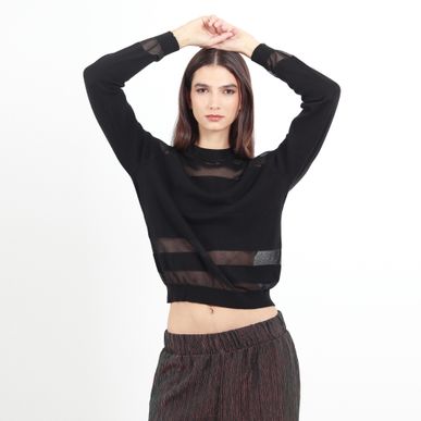 Sweater Cuello Redondo Manga Larga