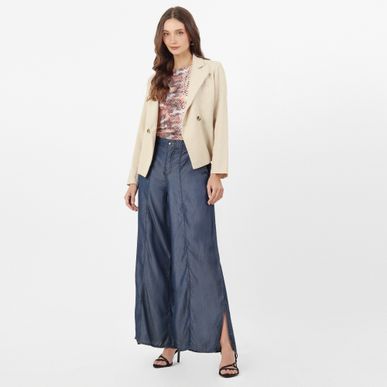 Chaqueta Cuello Solapa Manga Larga