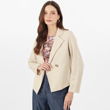 Chaqueta Cuello Solapa Manga Larga