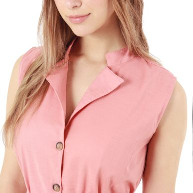 Vestido Cuello V Neru Manga Sisa