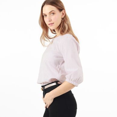 Blusa Cuello Redondo Manga 3cuartos