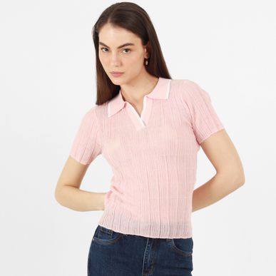 Sweater Cuello Sport Manga Corta