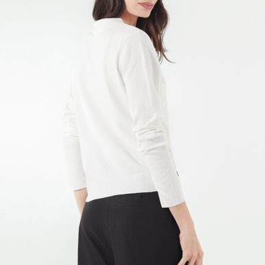 Sweater Cuello Camisero Manga Larga