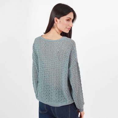 Sweater Cuello V Manga Larga