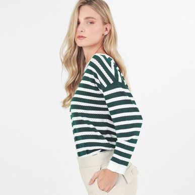 Sweater Cuello Redondo Manga Larga