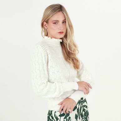 Sweater Cuello Alto Manga Larga