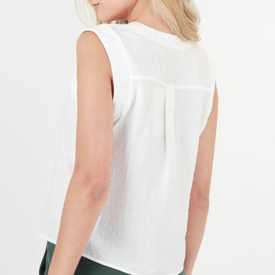 Blusa Cuello V Neru Manga Sisa