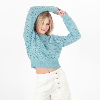 Sweater Cuello Redondo Manga Larga