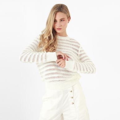 Sweater Cuello Redondo Manga Larga