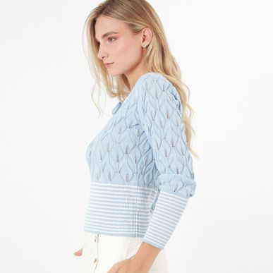 Sweater Cuello Redondo Manga Larga
