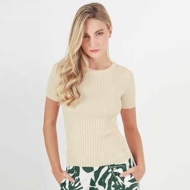 Sweater Cuello Redondo Manga 3Cuartos