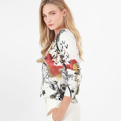 Sweater Cuello Redondo Manga Larga