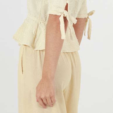 Blusa Cuello V Manga 3cuartos