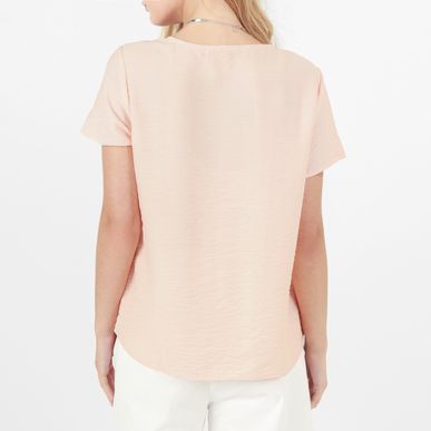 Blusa Cuello V Manga Corta