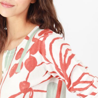 Sweater Cuello Abierto Manga Larga