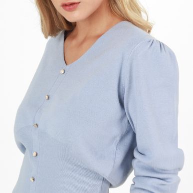 Sweater Cuello V Manga Larga